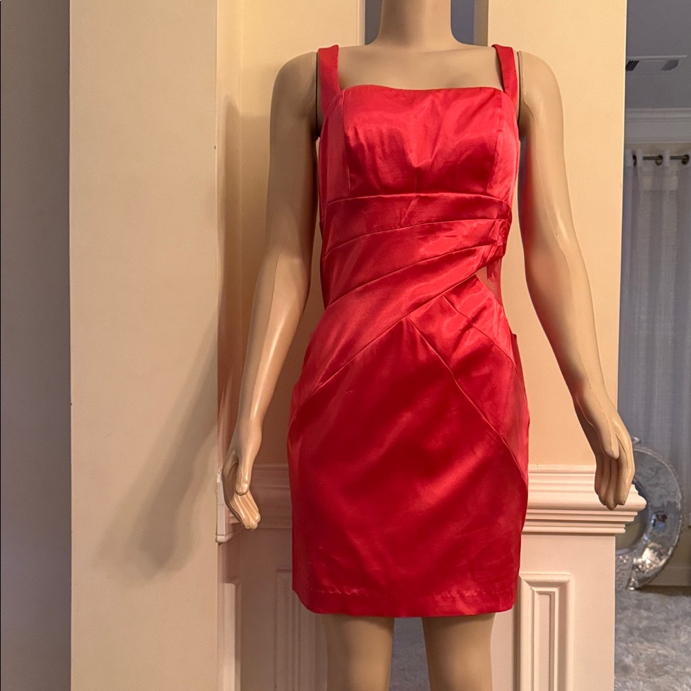 Hailey Logan Orange Mini Dress (NWOT)